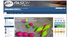 Desktop Screenshot of pasionporlapesca.com